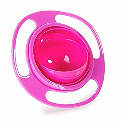 Gyro Bowl Dishes Anti Spill Bowl Smooth 360 Degrees Rotation Gyroscopic Bowl For Baby Kids