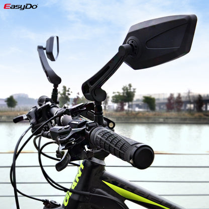 EasyDo Bicycle Rear View Mirror Bike Cycling Wide Range Back Sight Reflector Adjustable Left Right Mirror