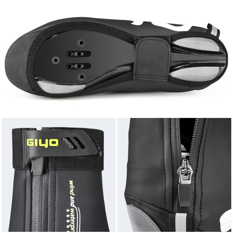 Waterproof Cycling Shoe Covers Windproof MTB Road Bicycle Overshoes Winter Thermal Warm Men Women Rain Riding Bike Boots Cover