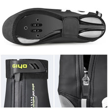 将图片加载到图库查看器，Waterproof Cycling Shoe Covers Windproof MTB Road Bicycle Overshoes Winter Thermal Warm Men Women Rain Riding Bike Boots Cover
