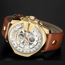 Load image into Gallery viewer, Men Luxury Brand CURREN New Fashion Casual Sports Watches Modern Design Quartz Wrist Watch Genuine Leather Strap Male Clock
