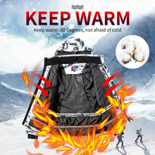 Cargar imagen en el visor de la galería, Ski Suit Men Winter Warm Windproof Waterproof Outdoor Sports Snow Jackets and Pants Hot Ski Equipment Snowboard Jacket Men Brand
