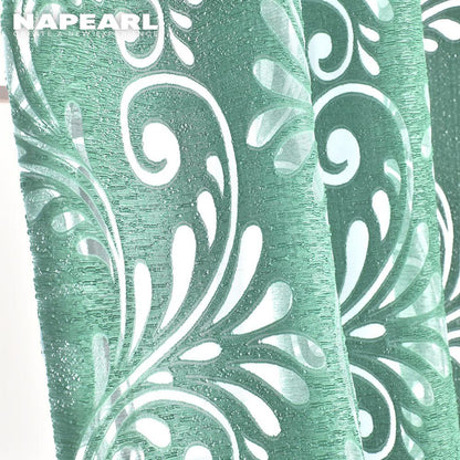 Ready Made Semi-Blackout Curtains Blind Panel Fabrics for Window Modern Living Room Treatment Purple Black White