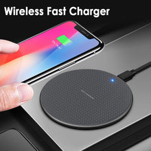 Load image into Gallery viewer, 5/10W Qi Wireless Charger Fast Wireless Charging For IPhone 12 Samsung Xiaomi Phone Wireless Charger Board Wireless Charging Pad
