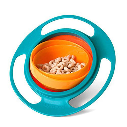 Gyro Bowl Dishes Anti Spill Bowl Smooth 360 Degrees Rotation Gyroscopic Bowl For Baby Kids