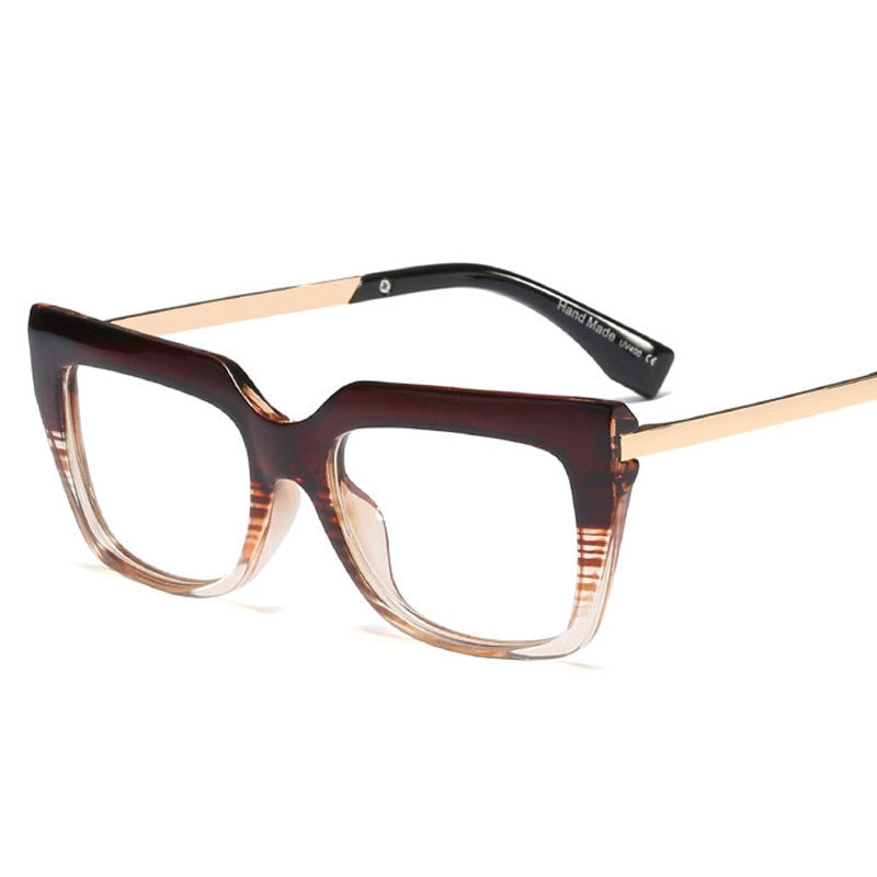 JASPEER Retro Cat Eye Glasses Frame Women Vintage Eye Glasses Female Brand Designer Computer Eyeglasses Ladies Optical Frames