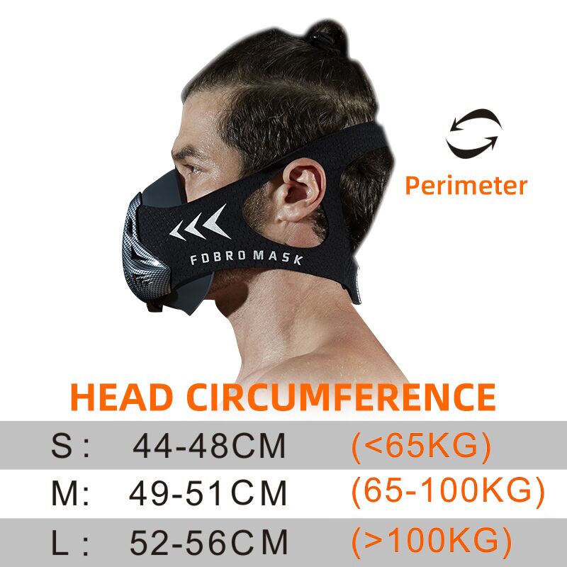 FDBRO Sport Mask Training Sports Mask 3.0 Running Masks For Fitness Gym Workout Resistance Elevation Cardio Endurance Breathing