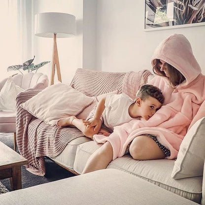 Women Pocket Hooded Blanket