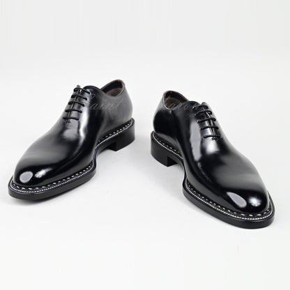 Hand sewn high quality calfskin luxury men's shoes business office dress wedding Oxford Shoes