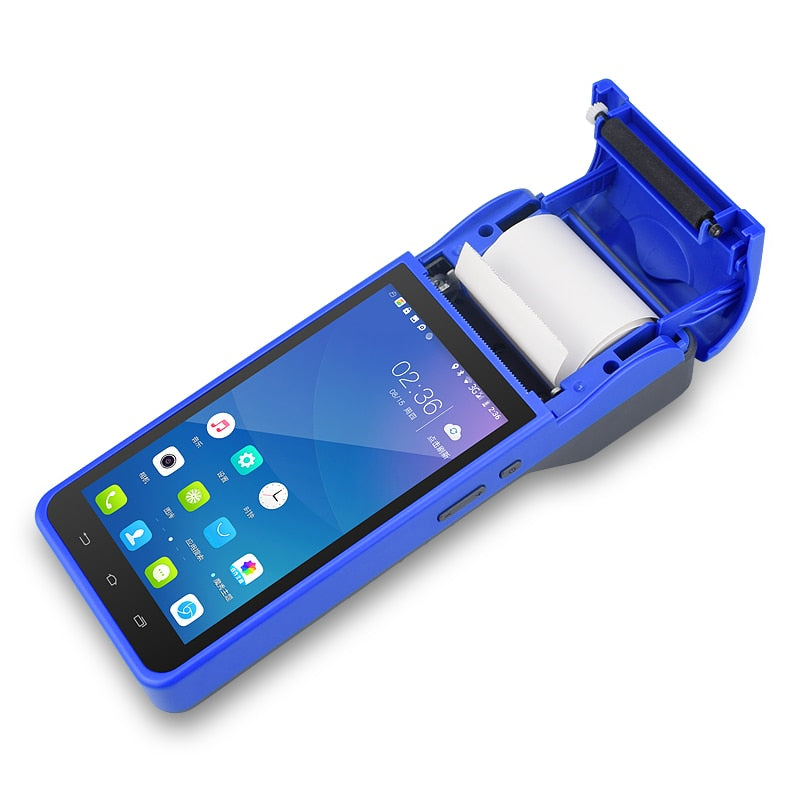 Handheld Android 8.1 POS Terminal Printer With Bluetooth Thermal Receipt Printer 3G WiFi Mobile Order POS Terminal Retail Sales