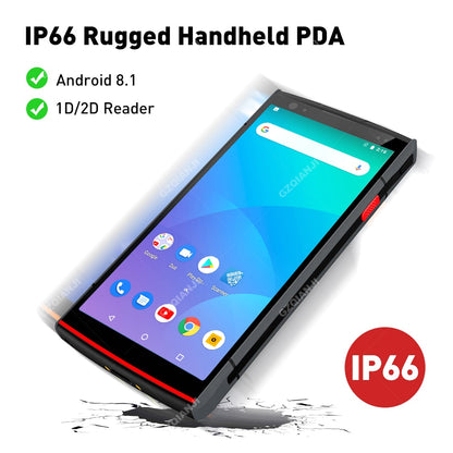 Handheld PDA Android 8.1 Rugged POS Terminal Honeywell 6603 2D Barcode Scanner Reader WiFi 4G Bluetooth NFC PDA