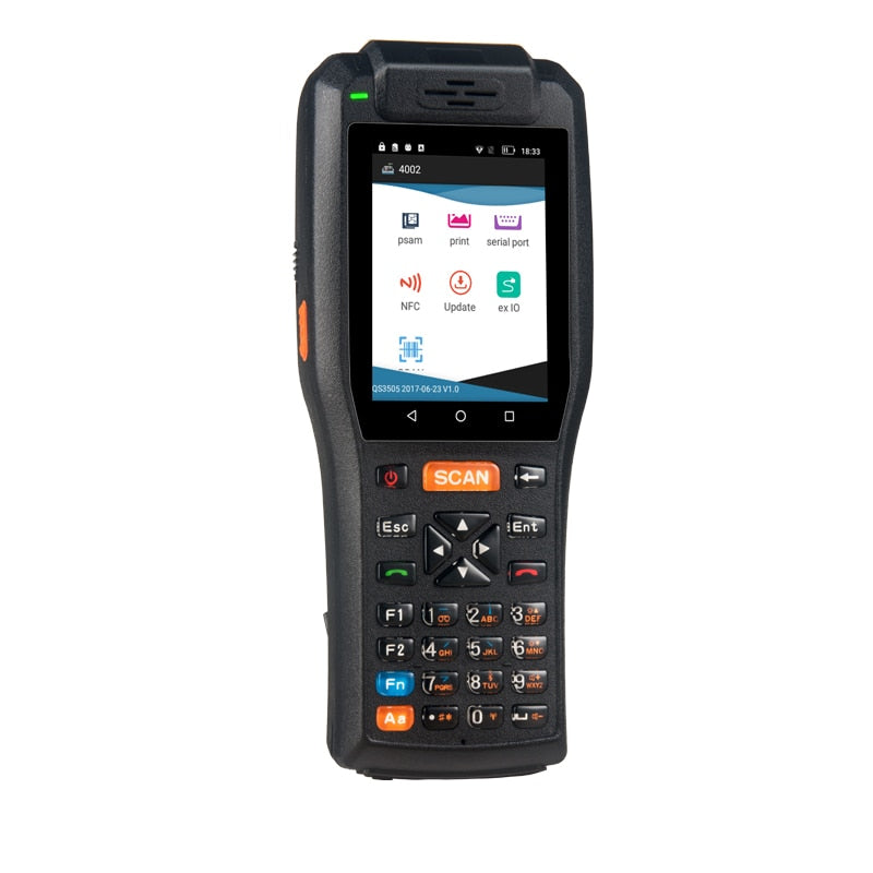 Handheld Wireless 3G Wifi Bluetooth NFC Reader Android POS Terminal. Printer Included