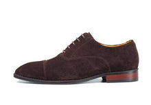 將圖片載入圖庫檢視器 Handmade Dress Shoes Men Nubuck Genuine Leather Lace Up Smart Casual Shoes Patchwork Sewing Plus Size 47 Male Oxfords
