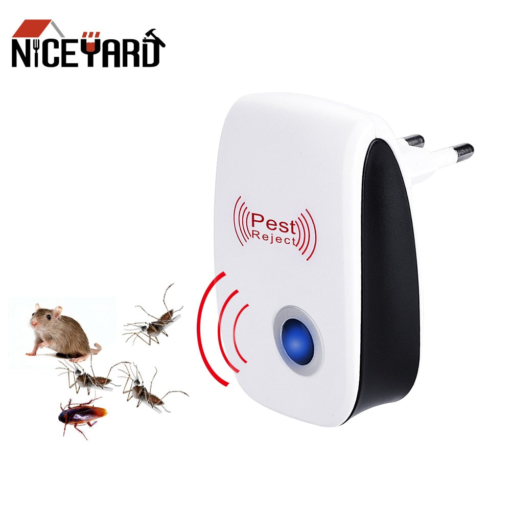 NICEYARD Electronic Mosquito Repellent Rodent Contro Indoor Cockroach Mosquito Insect Killer Ultrasonic Pest Repeller EU/US Plug