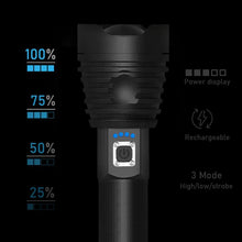 Charger l&#39;image dans la galerie, 300000 lm xhp90.2 most powerful led flashlight torch usb xhp50 rechargeable tactical flashlights 18650 or 26650 hand lamp xhp70
