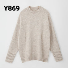 Load image into Gallery viewer, Aachoae Autumn Winter Women Knitted Turtleneck Cashmere Sweater 2020 Casual Basic Pullover Jumper Batwing Long Sleeve Loose Tops
