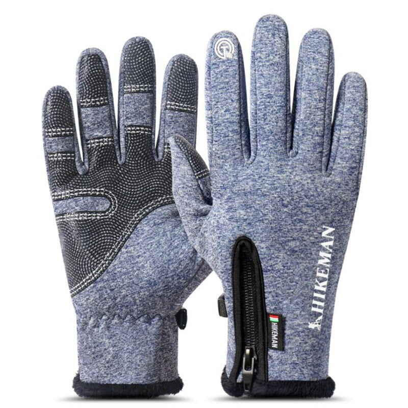 CUHAKCI Winter Mittens Touched Screen Gloves Waterproof Men Women Warm Windproof Bicycle Anti Slip Ski Cycling Glove