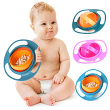 Cargar imagen en el visor de la galería, Gyro Bowl Dishes Anti Spill Bowl Smooth 360 Degrees Rotation Gyroscopic Bowl For Baby Kids
