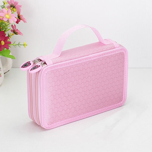 36/48/72 Holes Oxford School Pencil Case Kawaii Penalty Pencilcase Large Pen Bag Box Multi Kids Multifunction Stationery Pouch