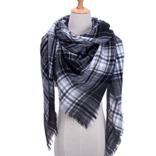 Load image into Gallery viewer, Designer 2020 knitted spring winter women scarf plaid warm cashmere scarves shawls luxury brand neck bandana pashmina lady wrap
