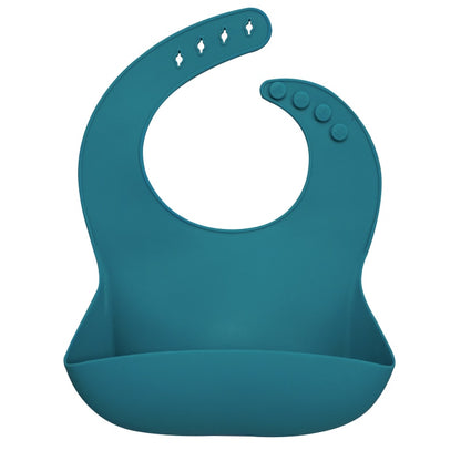 Fashionable Silicon Breastplate Baby Bib Waterproof Solid Infant Bandana Bibs Newborn Feeding Burp Cloth Drooling Scarf Dropship