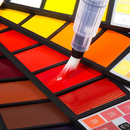 Superior Solid Watercolor Paint With 6Pcs Water Brush Pen Foldable Travel Water Color Pigment