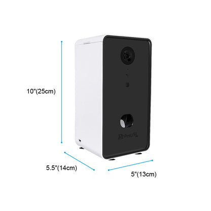 Interactive Pet Feeder With Voice Camera Automatic Pets Food Bowl For Small Medium Dog Cat Night Wifi Vision Cam 0.5L