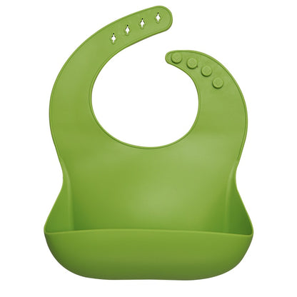 Fashionable Silicon Breastplate Baby Bib Waterproof Solid Infant Bandana Bibs Newborn Feeding Burp Cloth Drooling Scarf Dropship