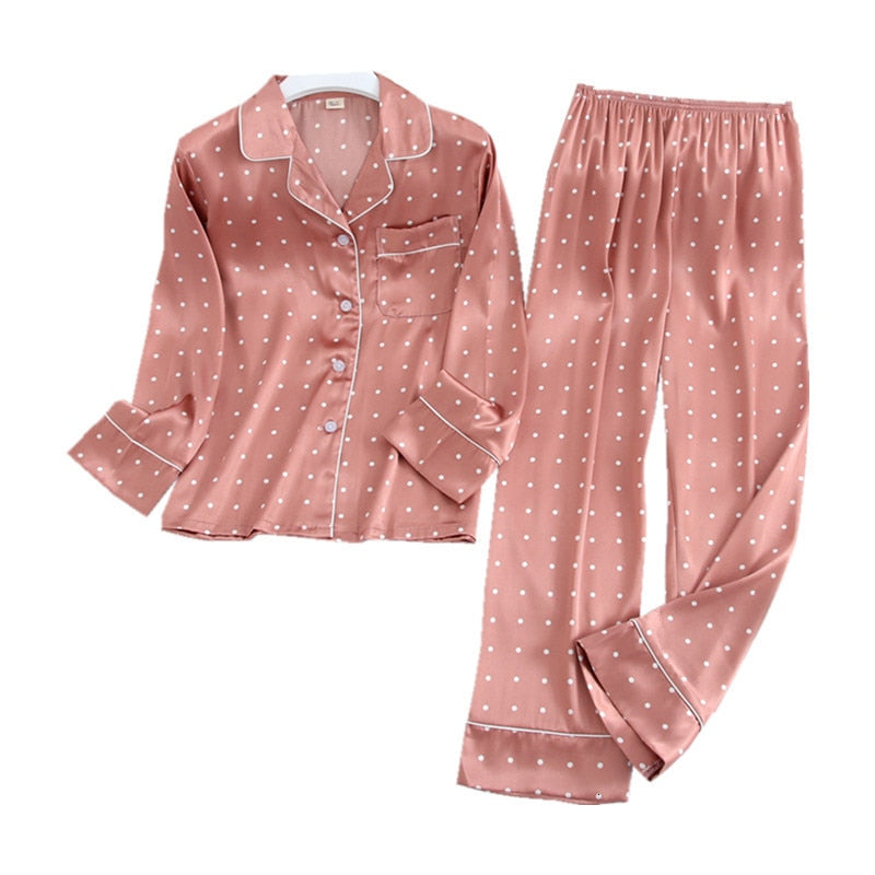 Long Sleeve Ice Silk Trousers