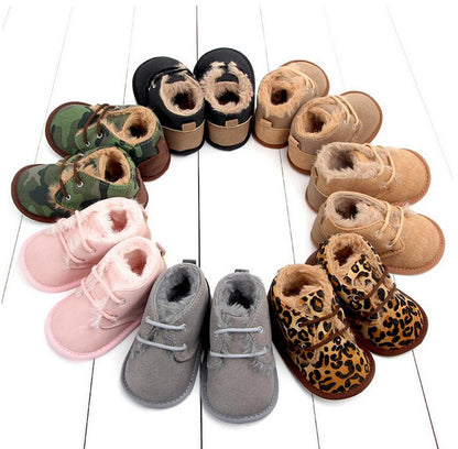 Citgeett 0-18M Baby Girls Boys Winter Warm Shoes First Walkers Sneakers Kids Crib Infant Footwear Boots Newborns Prewalkers