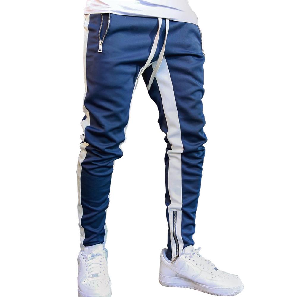 Men's Jogging Pants Fitness Men Sportswear Tracksuit Bottoms Skinny Sweatpants Trousers Black Gyms Jogger Track Running Walking Pants