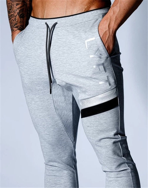 Men's Sports Jogging Sweatpants Running Pants Gym Pants Men Joggers Cotton Trackpants Slim Fit Pants Bodybuilding Trouser