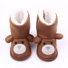 Charger l&#39;image dans la galerie, Baby Winter Boots Infant Toddler Newborn Cute Cartoon Bear Shoes Girls Boys First Walkers Super Keep Warm Snowfield Booties Boot
