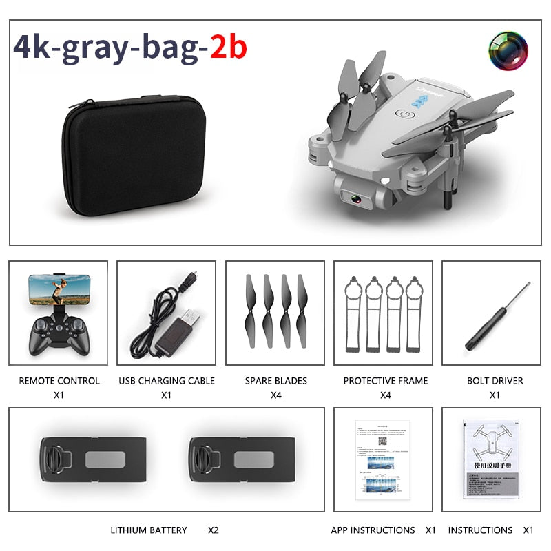 S603 RC Mini Drone With 4K HD Dual Camera Aerial Photography WIFI FPV Foldable Durable Quadcopter Height Hold Toys