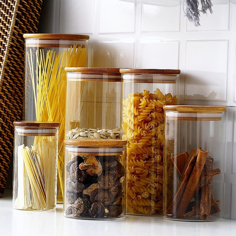 Mason candy Jar for Spices Glass Transparent Container Glass Jars with Lids Cookie Jar Kitchen Jars and Lids Small size Wholesal
