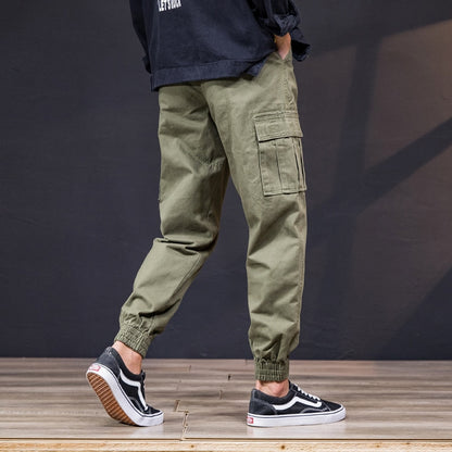 Top Quality Camouflage Cargo Pants Men 100% Cotton Loose Fit Military Pants Khaki Pants Casual Man Trousers Streetwear Joggers