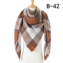 Load image into Gallery viewer, Designer 2020 knitted spring winter women scarf plaid warm cashmere scarves shawls luxury brand neck bandana pashmina lady wrap
