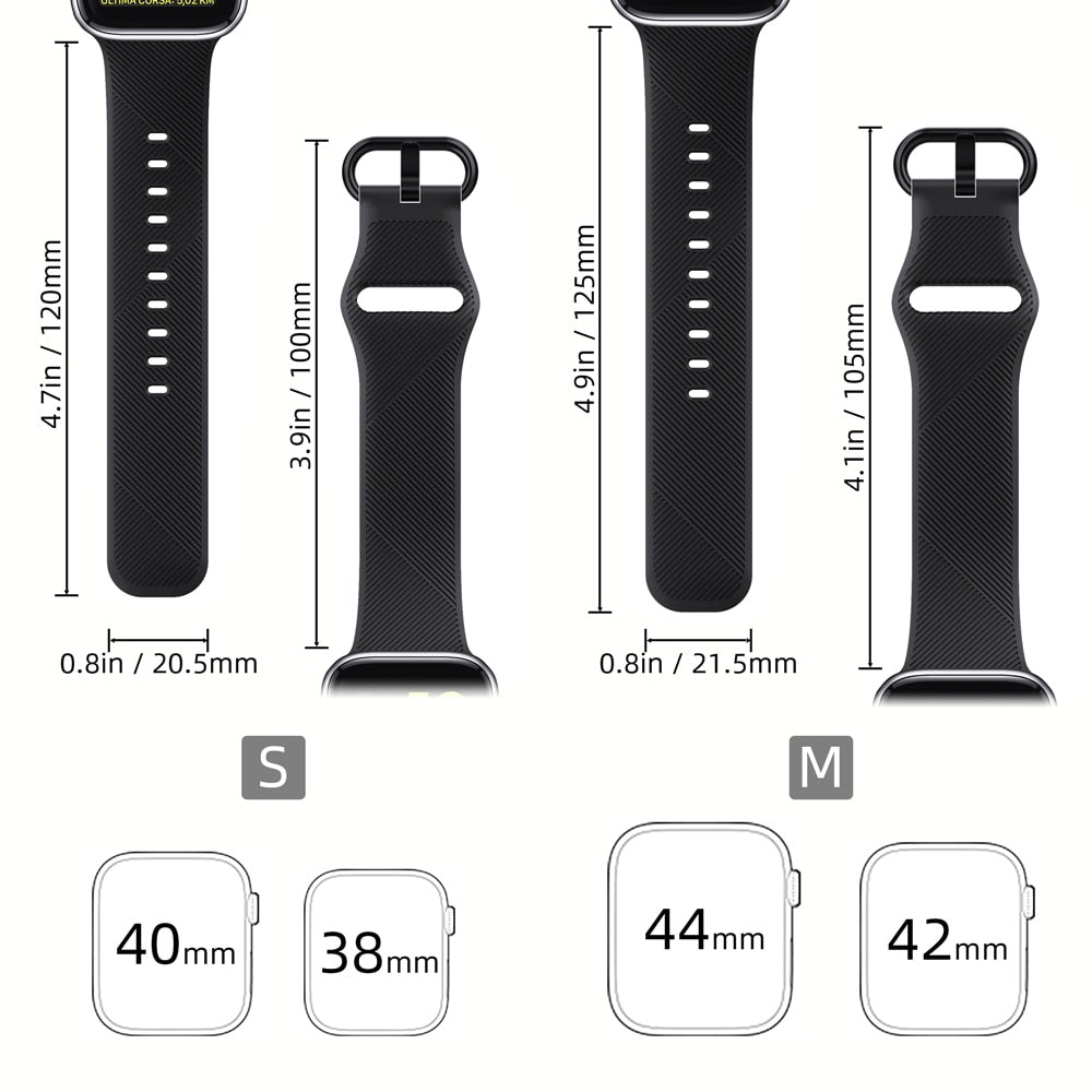 Silicone strap for Apple watch band 44mm 40mm iWatch band 38mm 42mm Sport watchband belt bracelet Apple watch series 3 4 5 se 6