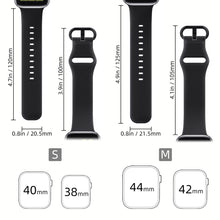 将图片加载到图库查看器，Silicone strap for Apple watch band 44mm 40mm iWatch band 38mm 42mm Sport watchband belt bracelet Apple watch series 3 4 5 se 6
