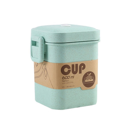 Wheat Straw Lunch Box Healthy Material Bento Boxes Microwave Dinnerware Food Storage Container Lunchbox