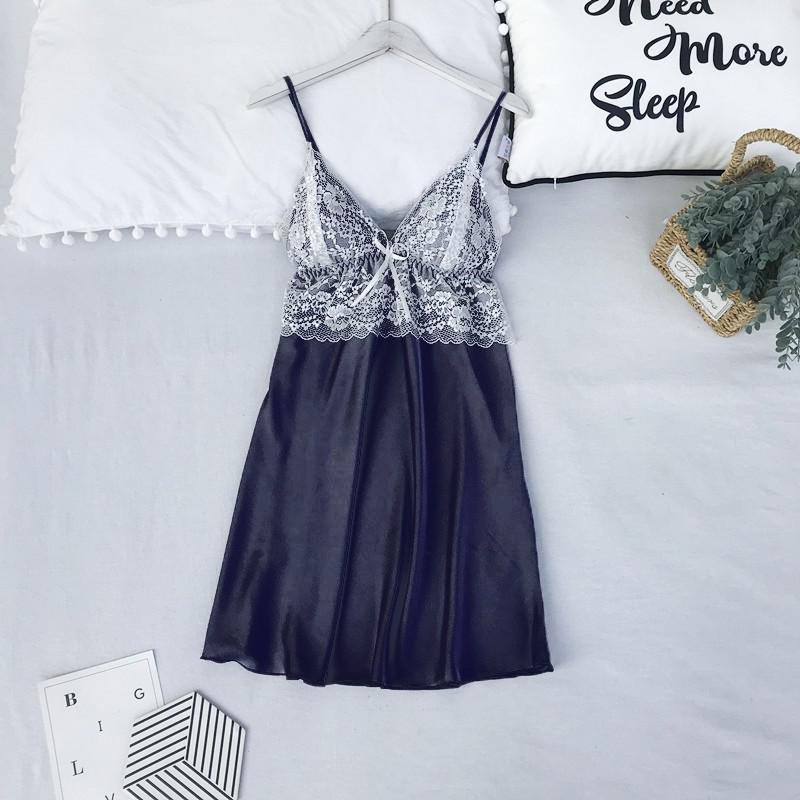 Satin Lace 5PCS Sleep Set Sexy Kimono Bathrobe Gown Female Robe Silky Nightwear Intimate Lingerie Casual Nightgown Sleepwear