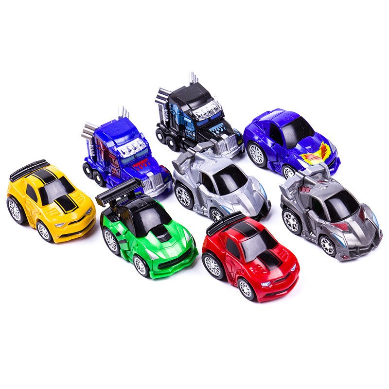 MiNi Deformation Robot Toy Cute Little Toy Car MiNi Deformation Car Robot Toy Plastic Model Gift For Children