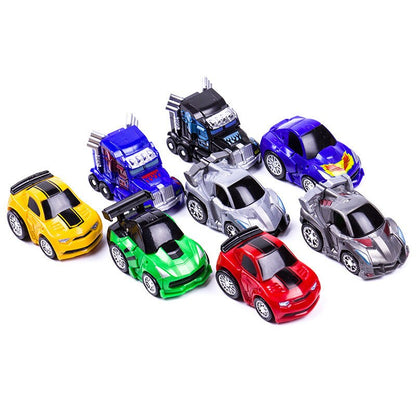 MiNi Deformation Robot Toy Cute Little Toy Car MiNi Deformation Car Robot Toy Plastic Model Gift For Children