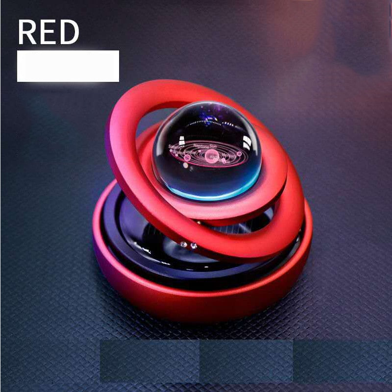 Solar Magnetic Levitation Car Rotating Ornaments Car Decoration Solar System Figurines Decoration Accessories Creative Gift