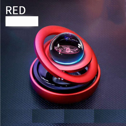 Solar Magnetic Levitation Car Rotating Ornaments Car Decoration Solar System Figurines Decoration Accessories Creative Gift