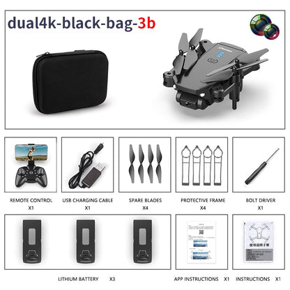 S603 RC Mini Drone With 4K HD Dual Camera Aerial Photography WIFI FPV Foldable Durable Quadcopter Height Hold Toys