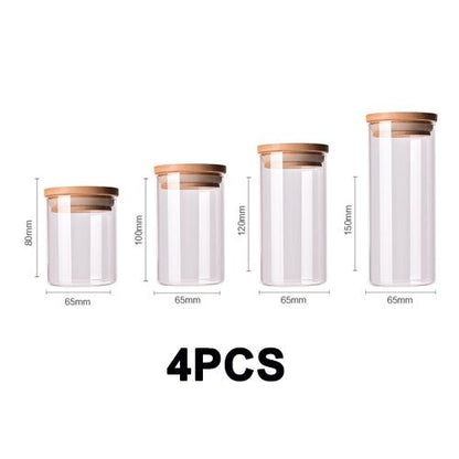 Mason candy Jar for Spices Glass Transparent Container Glass Jars with Lids Cookie Jar Kitchen Jars and Lids Small size Wholesal