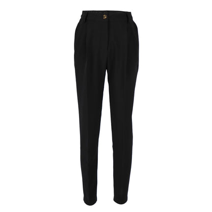 Mnealways18 Vintage Zipper Khaki Trousers Women High Waist Office Pants Ladies Brown Trousers Work Wear Autumn Long Pants 2020