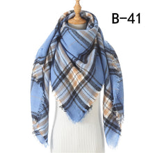 Load image into Gallery viewer, Designer 2020 knitted spring winter women scarf plaid warm cashmere scarves shawls luxury brand neck bandana pashmina lady wrap
