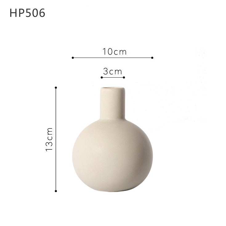 Modern Spherical Flower Vase Floral Ceramic Ball Planter Vase for Dried Flowers Table Top Centerpieces for Home Decoration